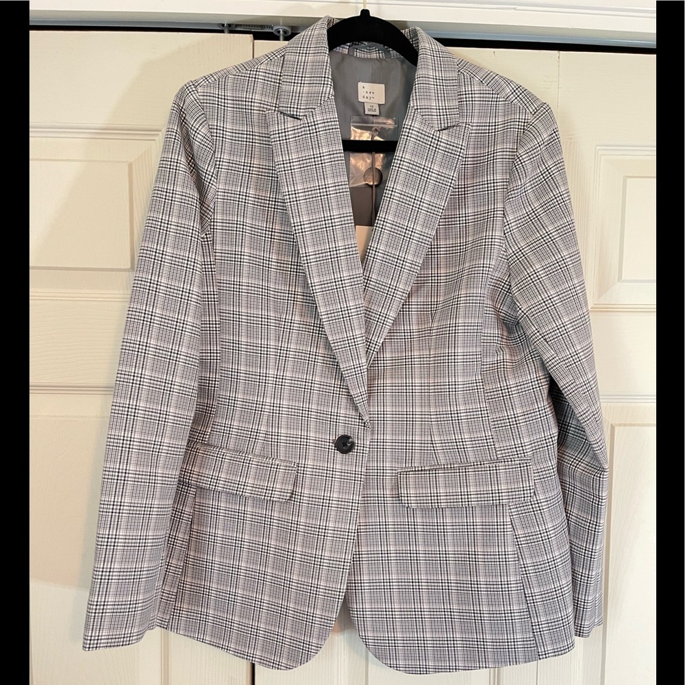 New blazer plaid blazer.